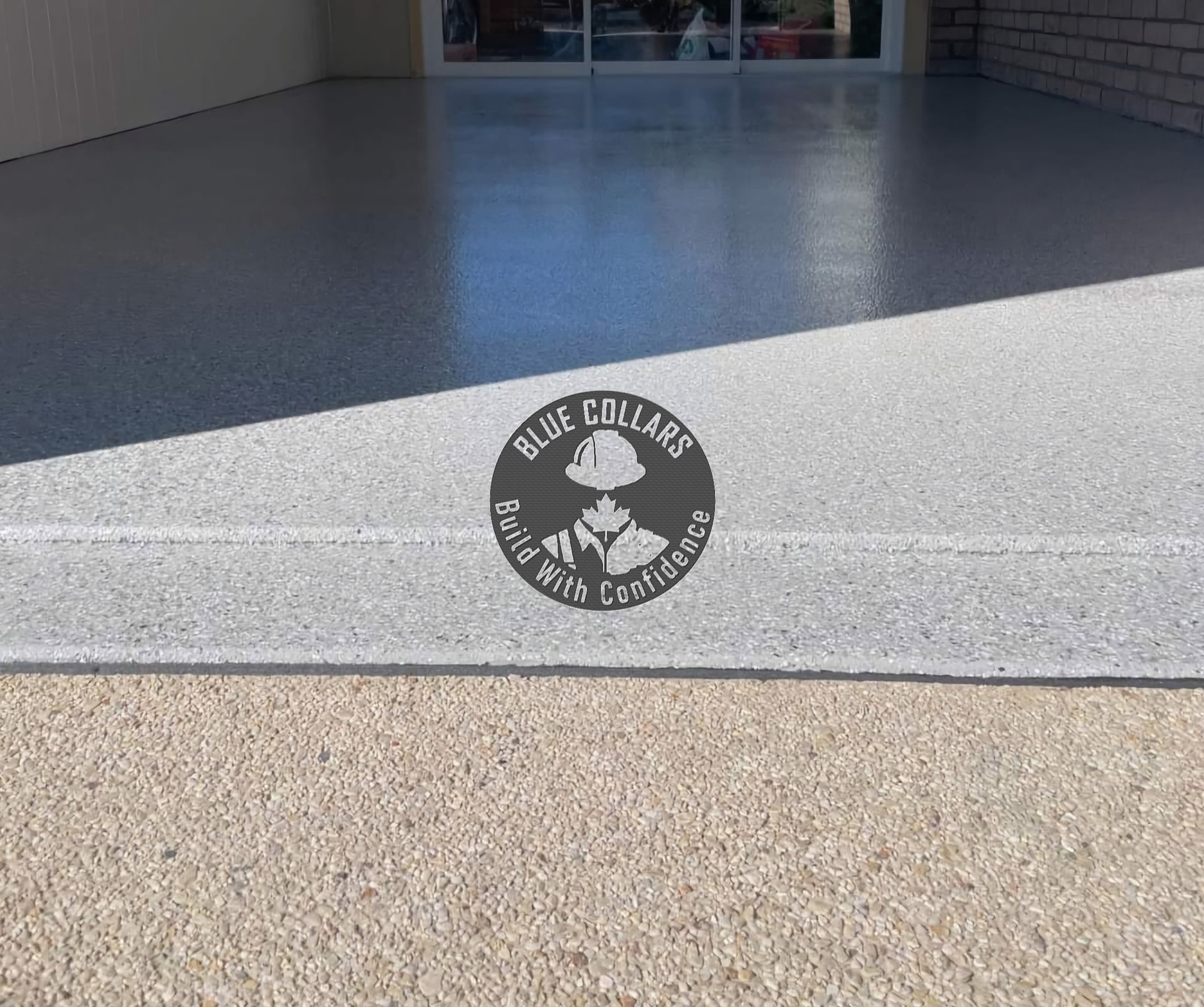 before and after epoxy garage floor transformation Toronto