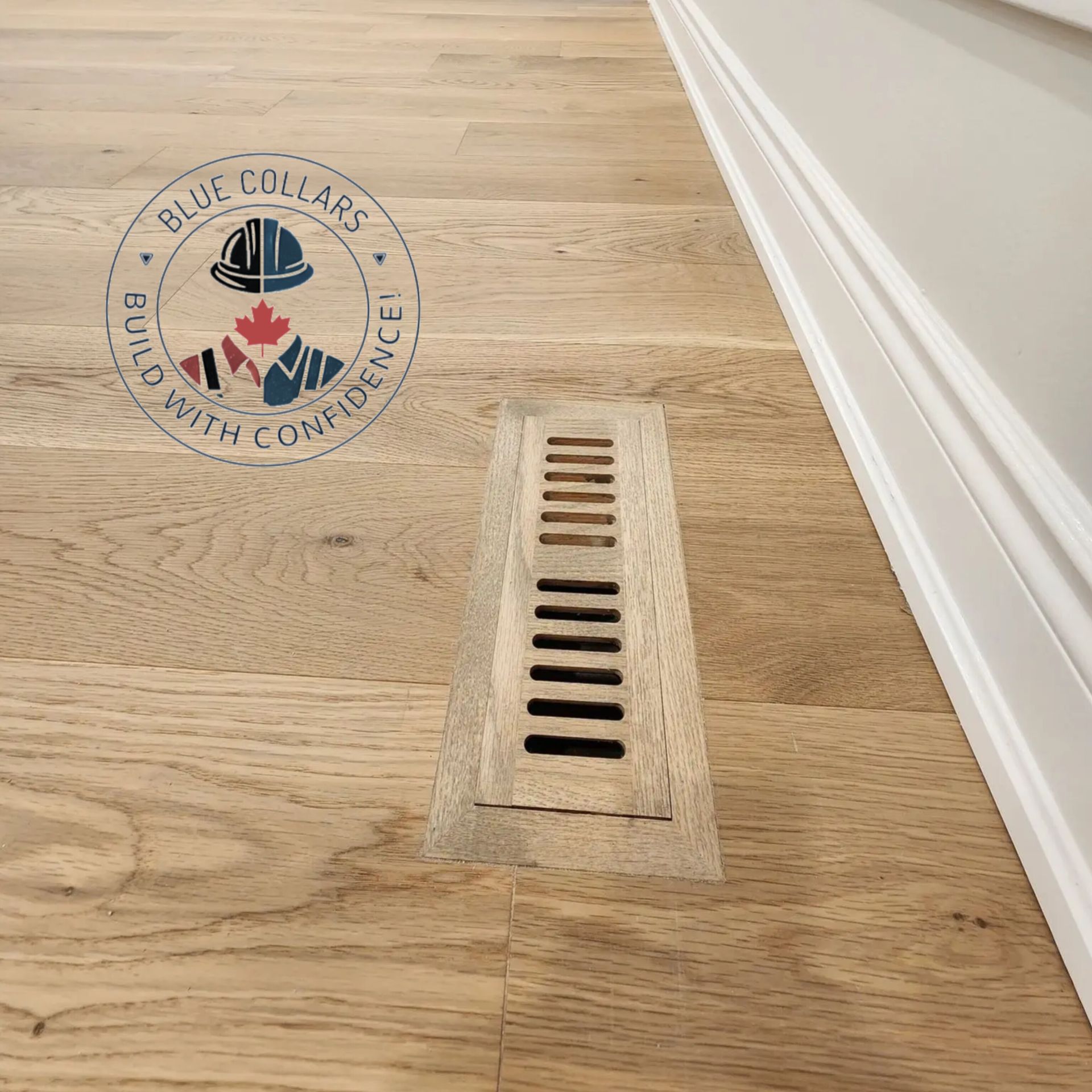 Engineered Hardwood with wooden vents, Mississauga.