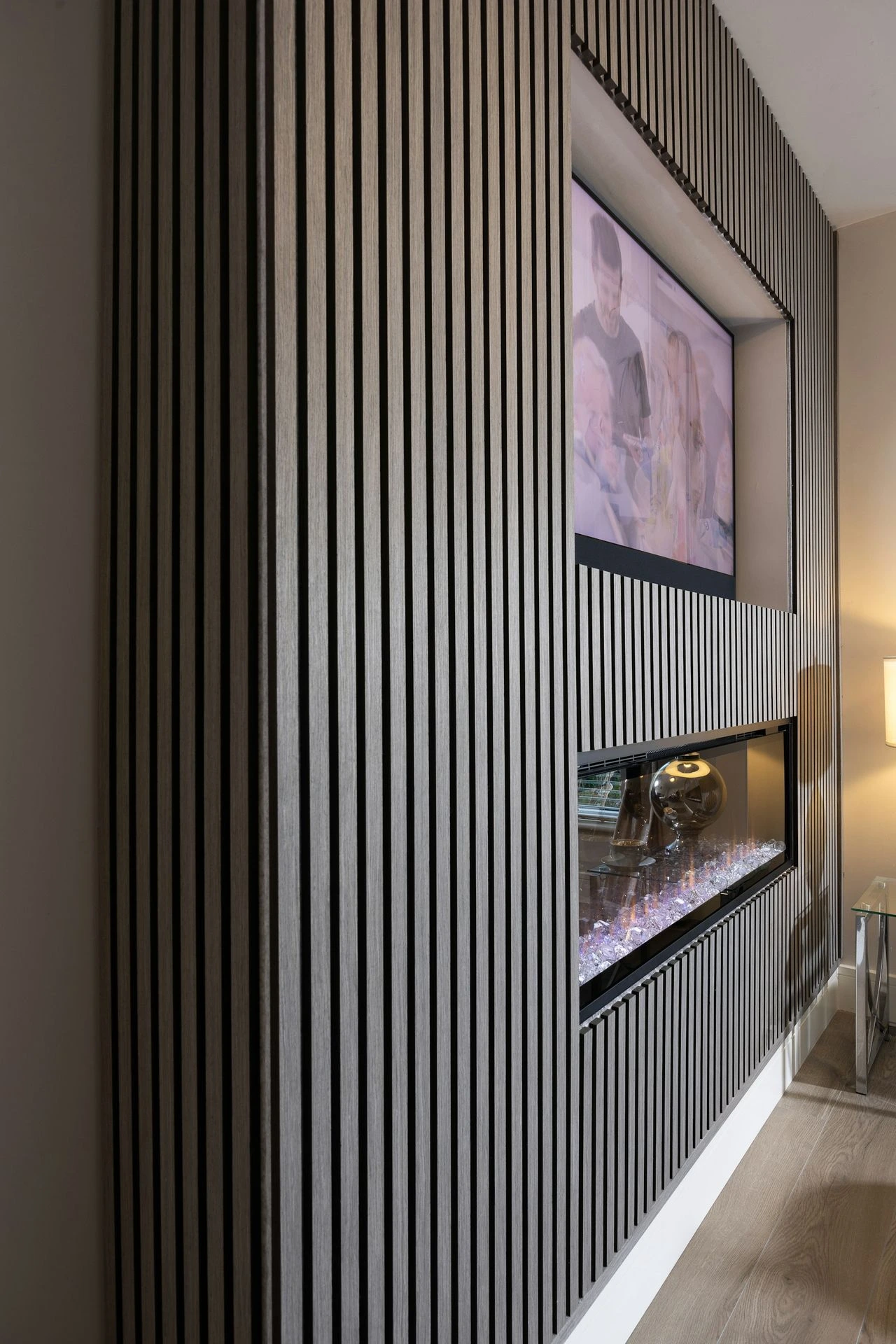 Fireplace Tv media wall